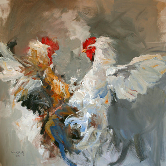 Struggle For Power / Clash Of Roosters by Qais Al Sindy