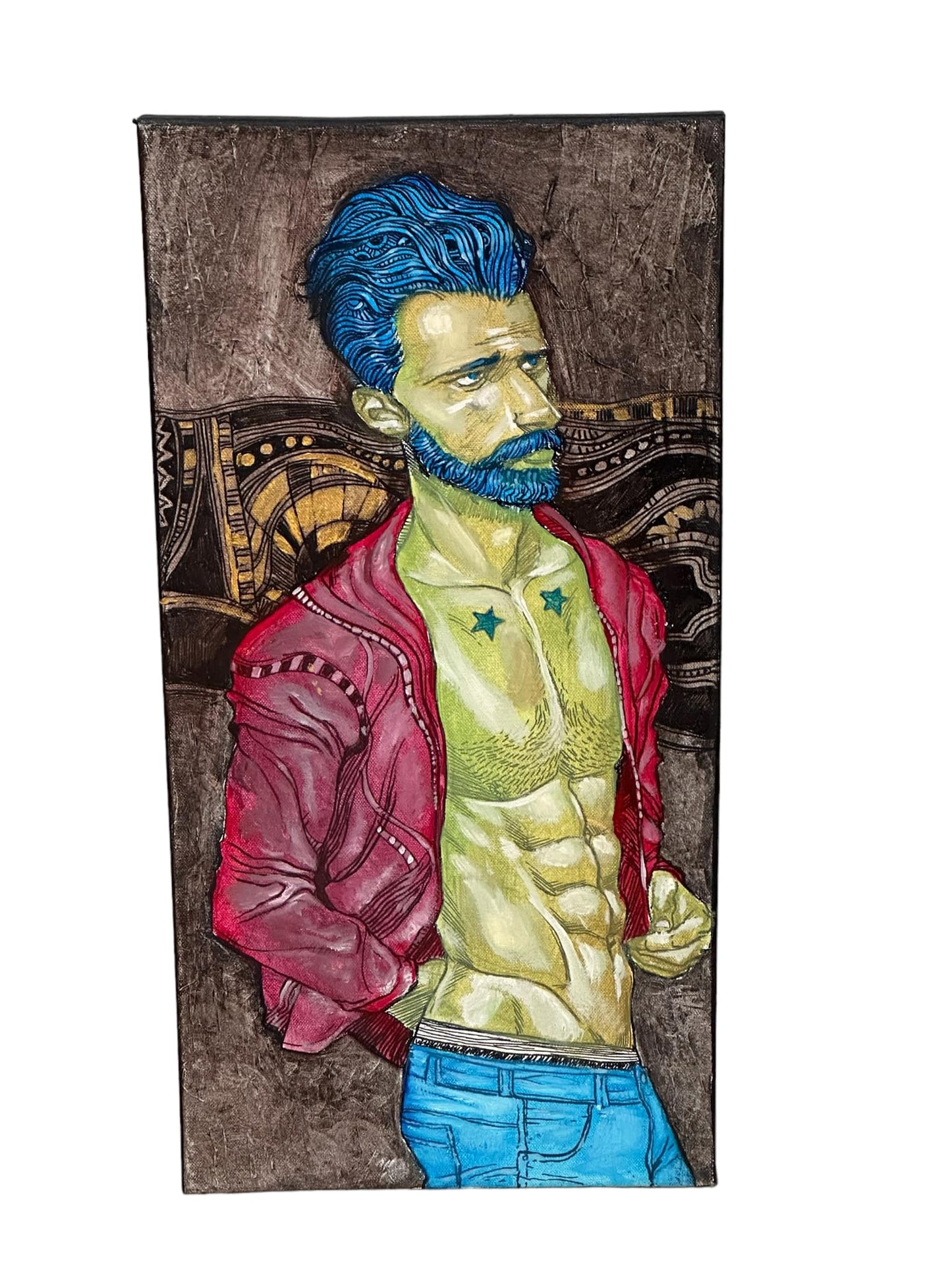 Ponderer - Original Painting on Canvas By Joe Phillips