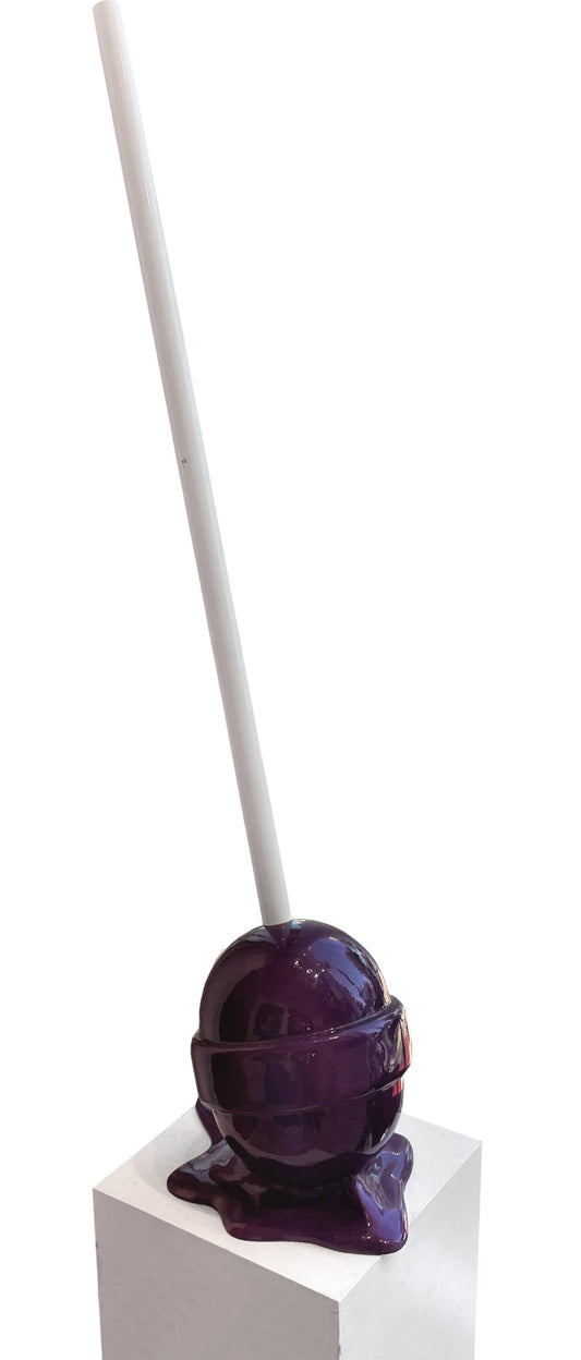 Purple Medium Flat Lollipop by Elena Bulatova