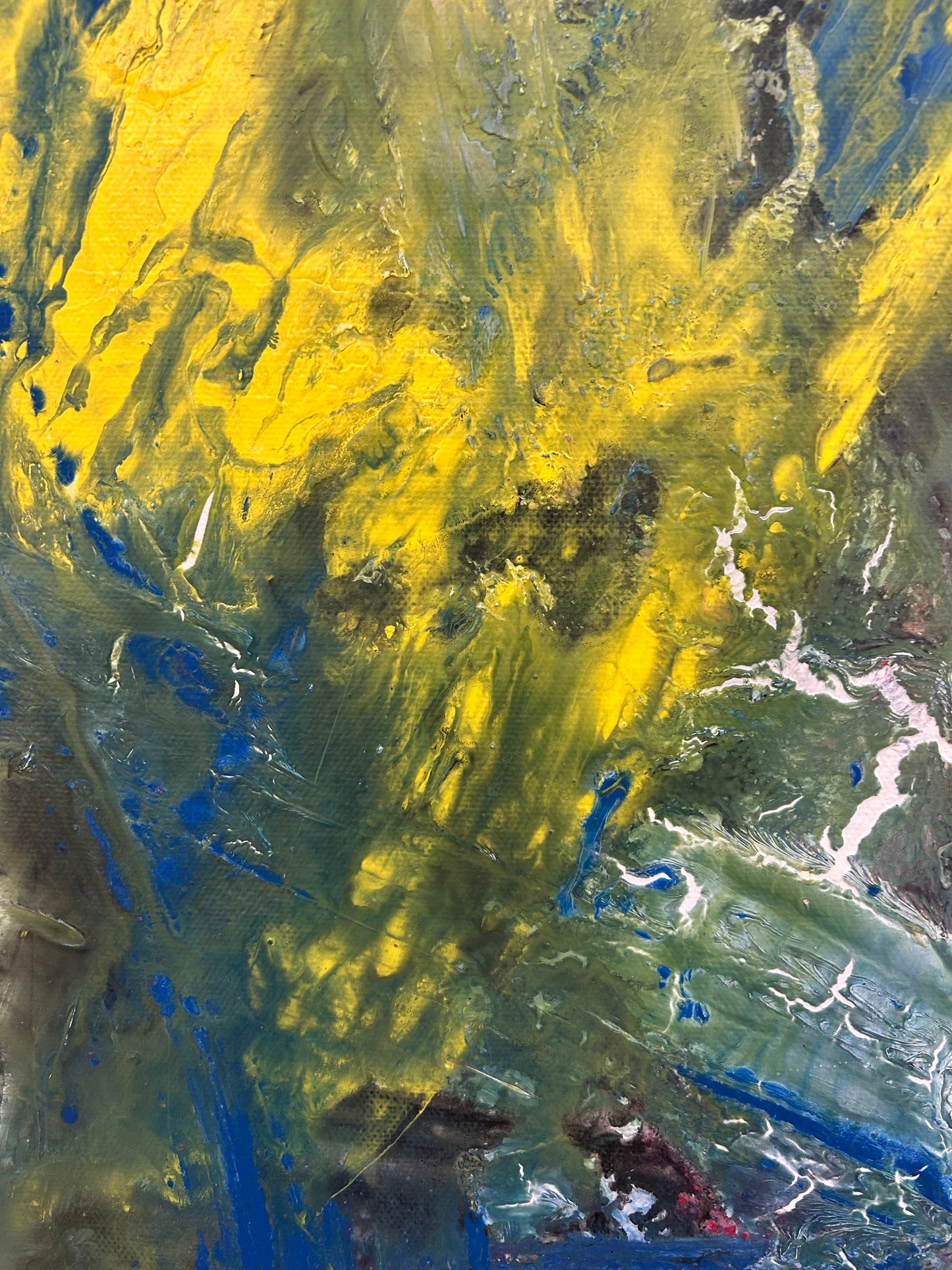 Yellow On Blue Flow by Salazar
