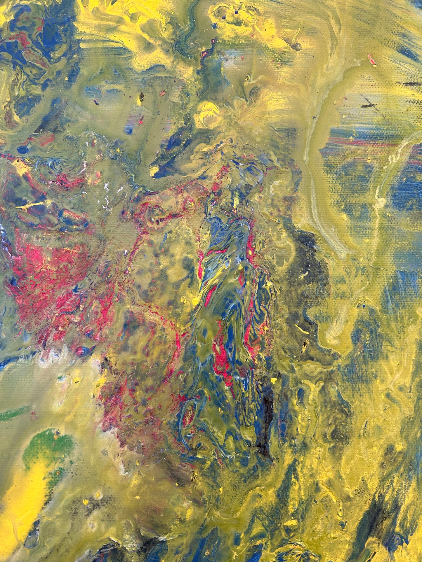 Yellow On Blue Flow by Salazar
