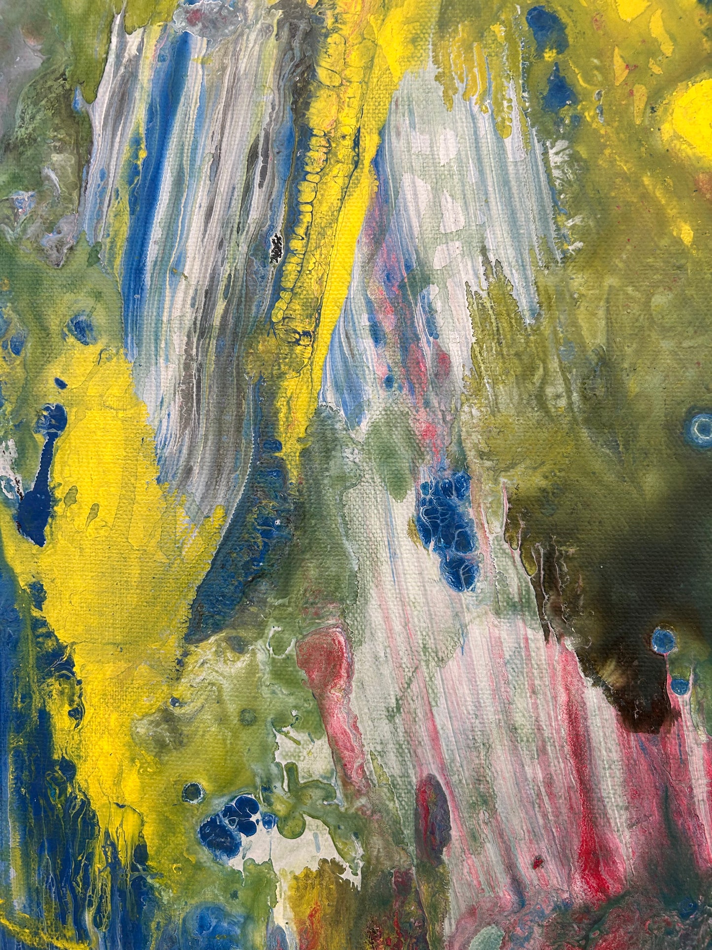 Yellow On Blue Flow by Salazar