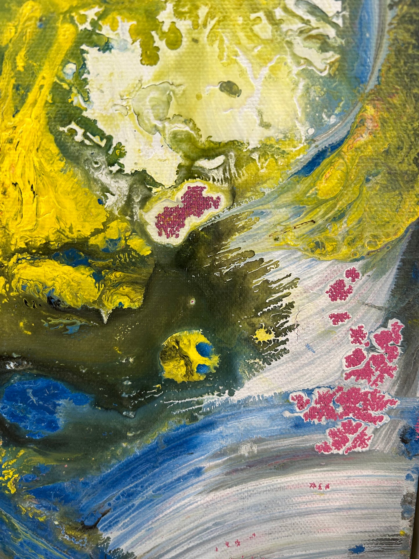 Yellow On Blue Flow by Salazar