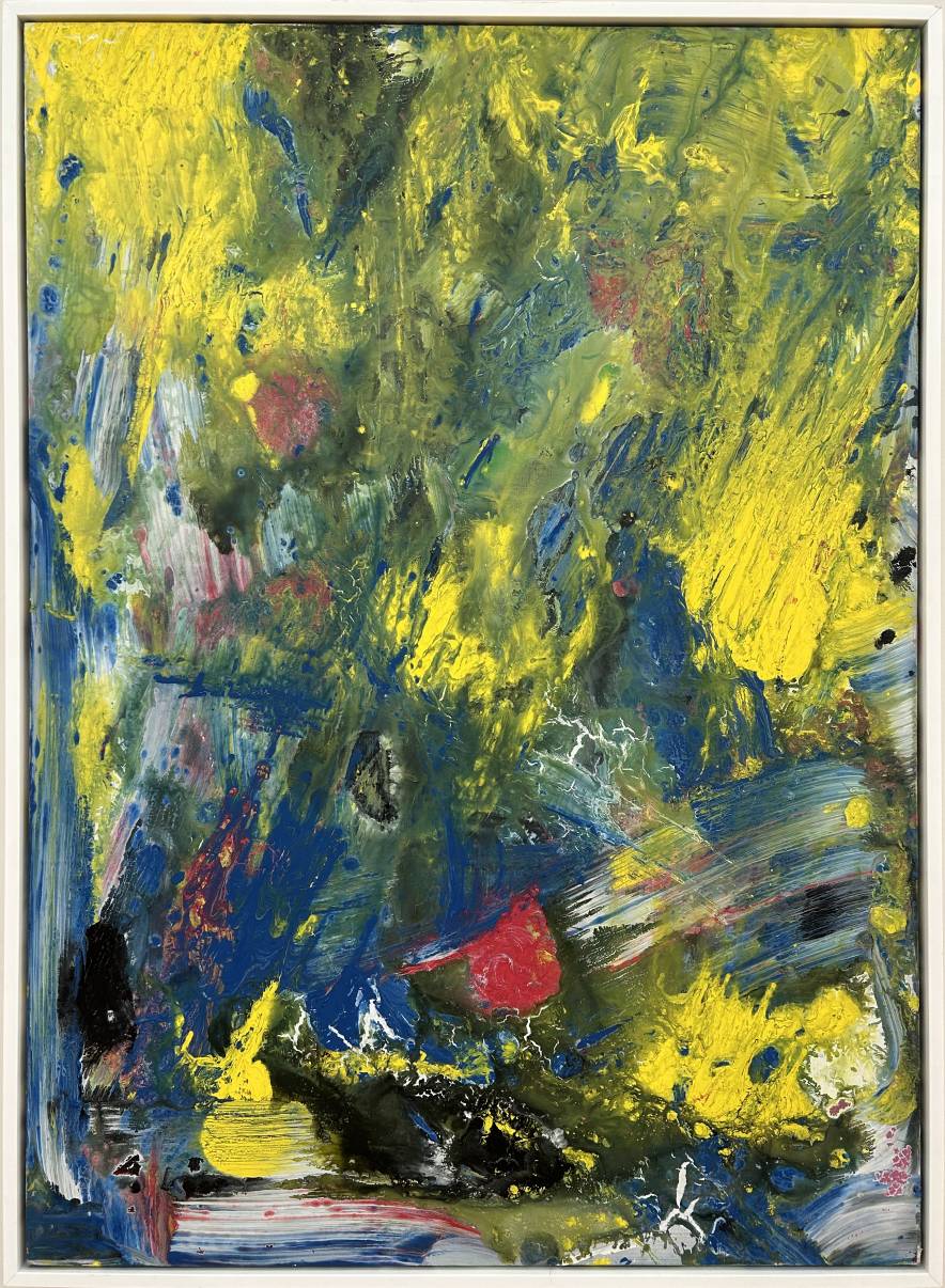 Yellow On Blue Flow by Salazar