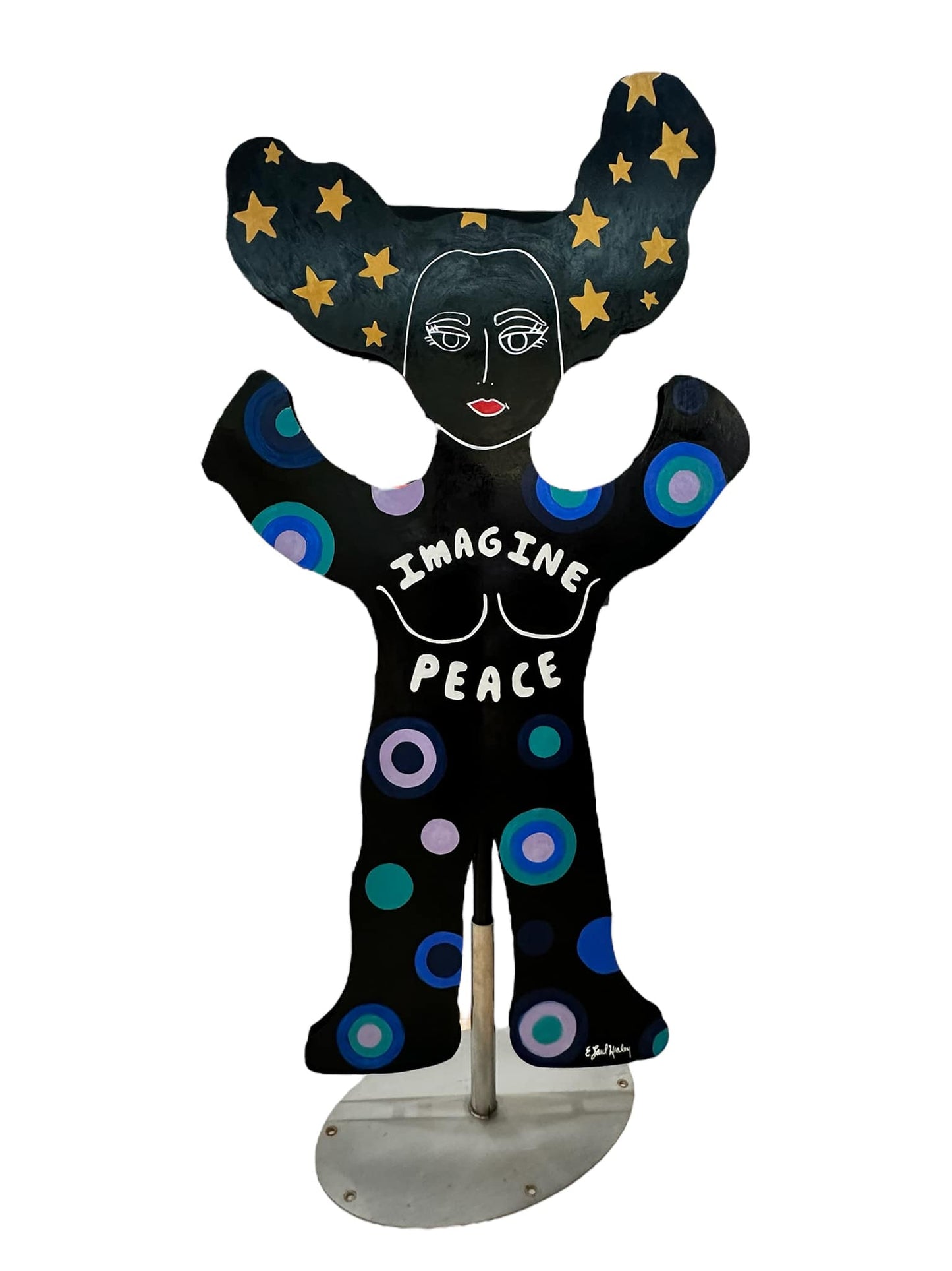 More Love - Imagine Peace Sculpture by Elizabeth Laul Healey