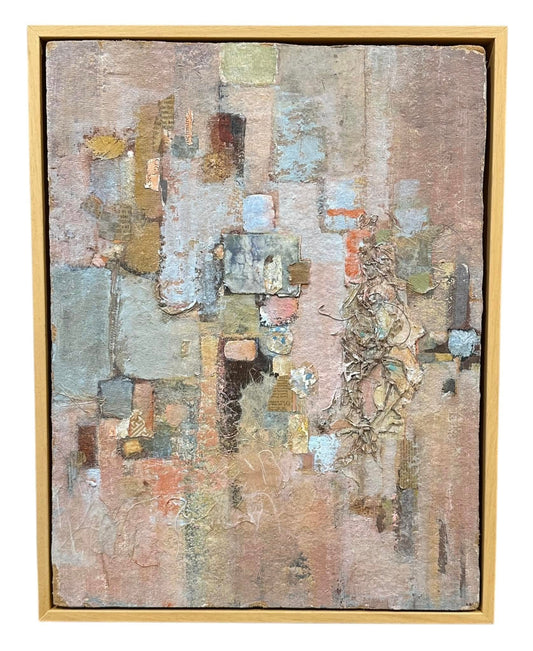 ABSTRACT COLLAGE - PAINTING BY JENNI HOAG DAVIS (1916-1996)