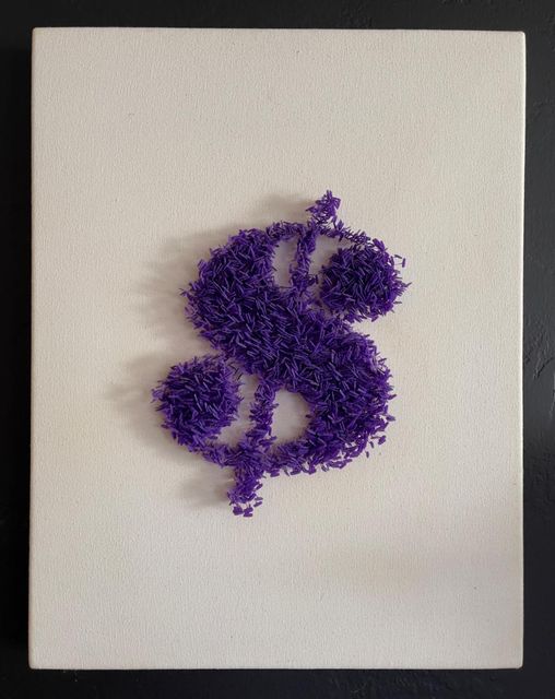 $ - Dollar Sign - Purple - Todd Pavlisco - List $6,500