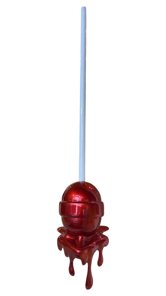 Medium Corner Drip Cherry Lollipop by Elena Bulatova