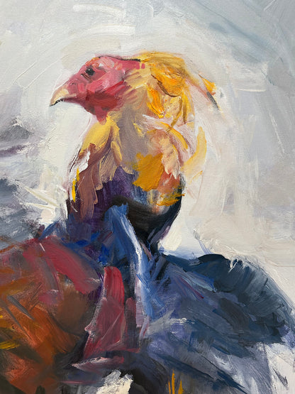 Clash Of Roosters II by Qais Al Sindy