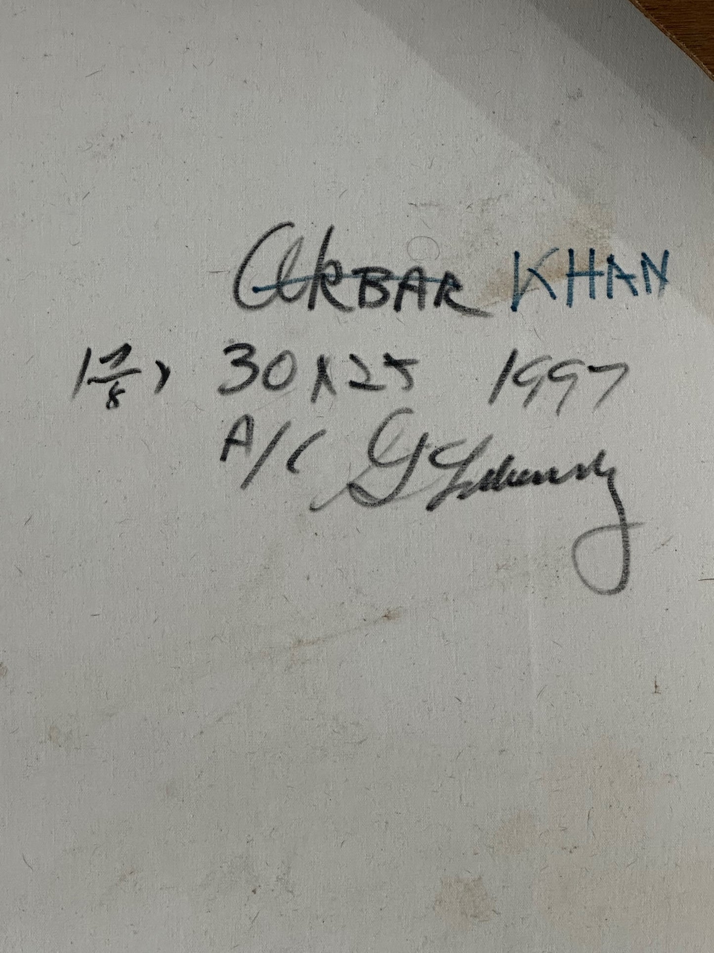 Khan - Original Painting by Gerald Lubensky