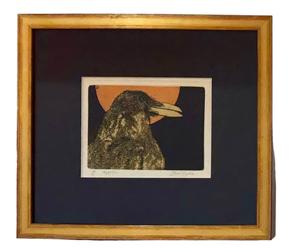 Night Crow - Etching by Jack Coughlin