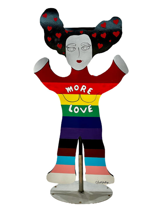 More Love - Imagine Peace Sculpture by Elizabeth Laul Healey